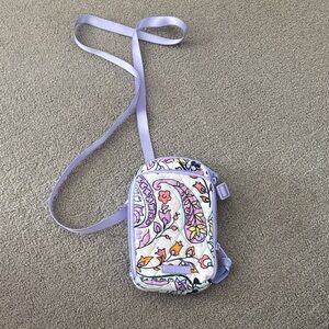 Vera Bradley Paisley Crossbody Bag - Lavender and Cream